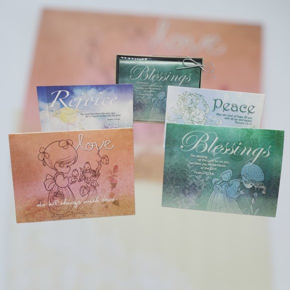 Precious Moments Inspirational Cards Set of 12 Assorted - Picture 3 of 9